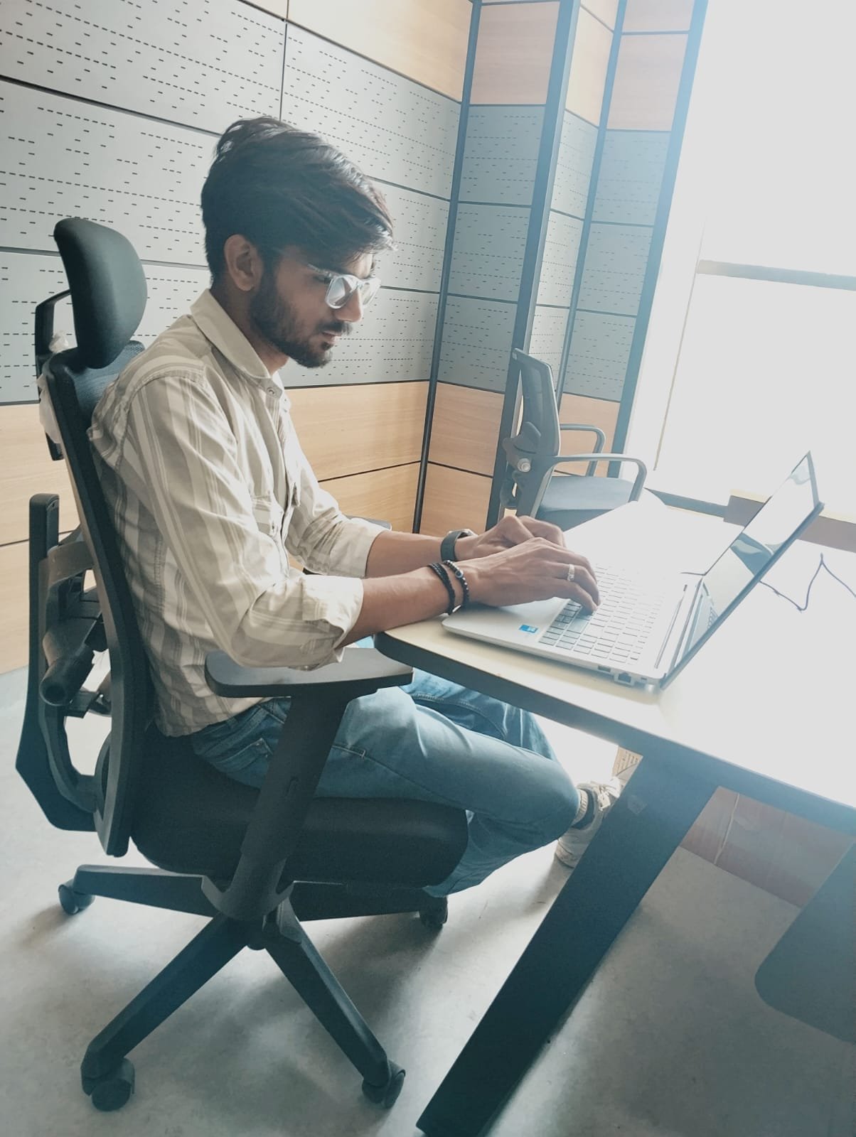 Priyansh Sharma at work